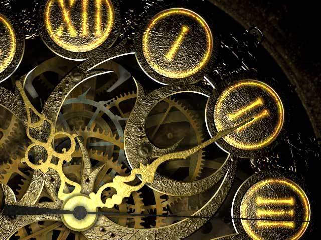 Mechanical Clock 3D Screensaver Screenshot